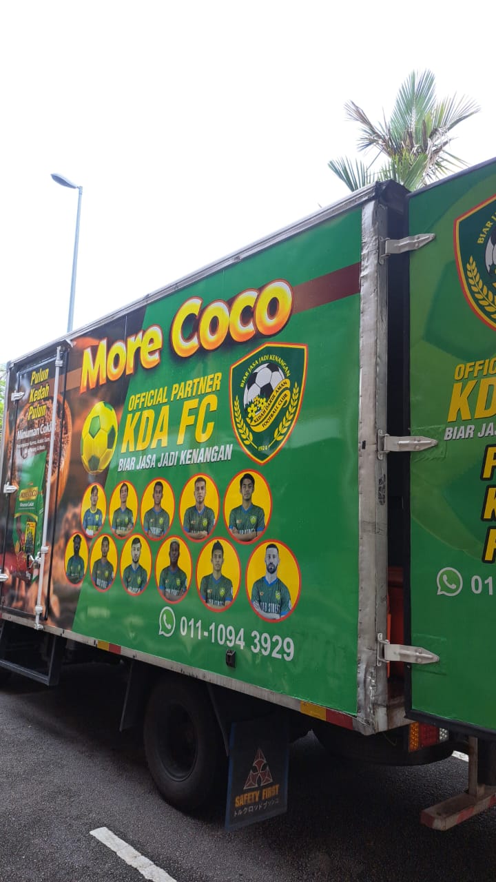 Vehicle carrying Superbest Power product branding