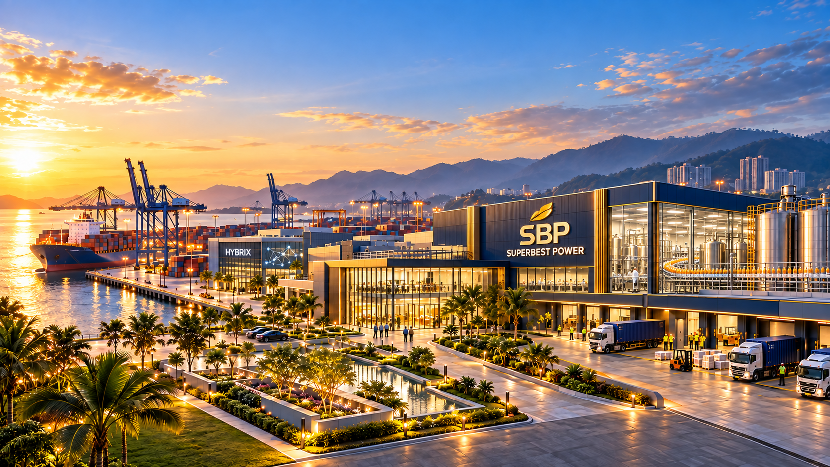 Concept illustration of a future SBP manufacturing complex