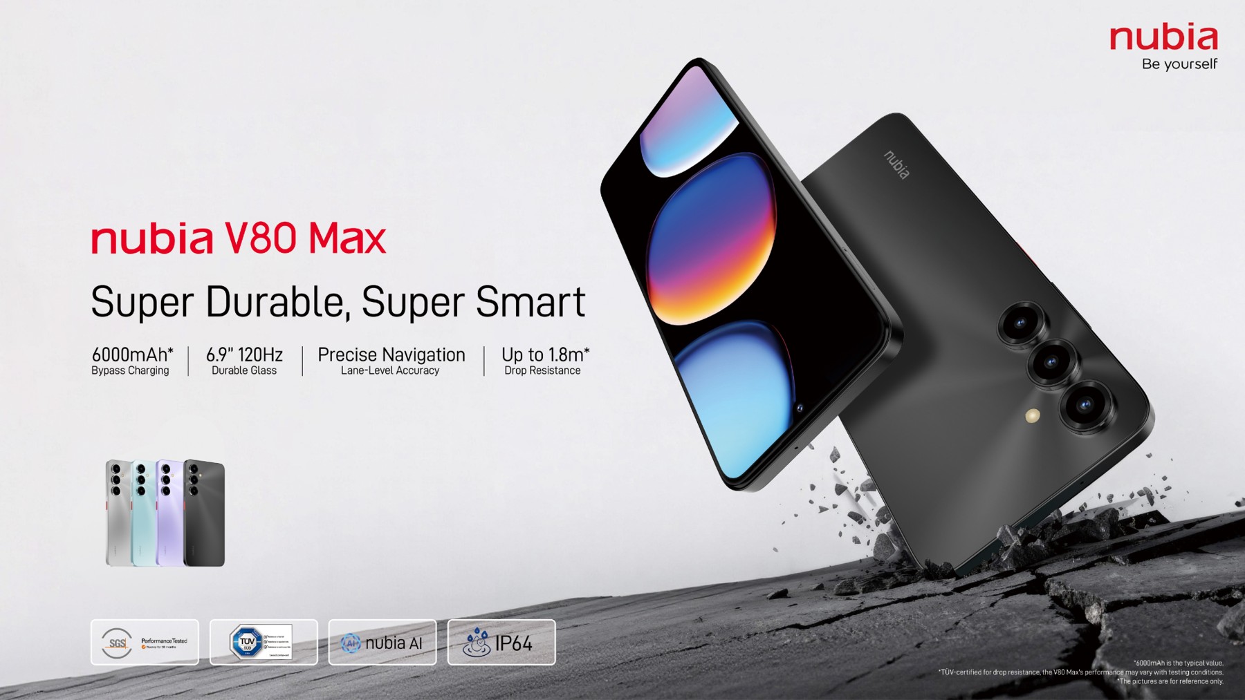 Nubia V80 Max (8GB RAM + 256GB) Foc Gift Box