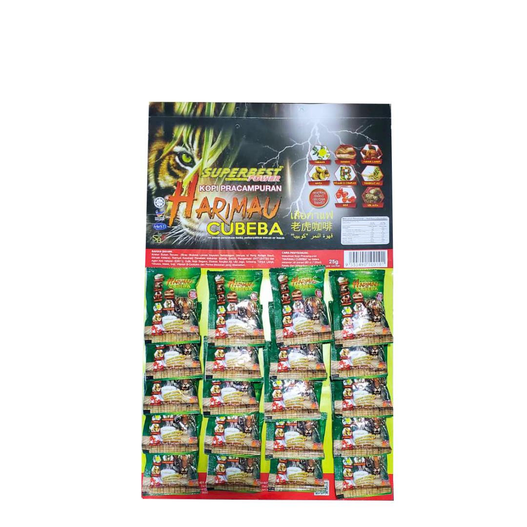 Kopi Harimau Cubeba 25gm x 20 Sachets (Card)